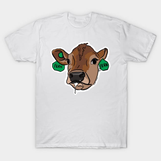 Fern Jersey Calf T-Shirt by Ashley Schroepfer